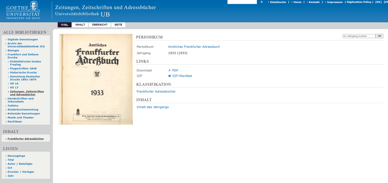 Frankfurter Adressbuch