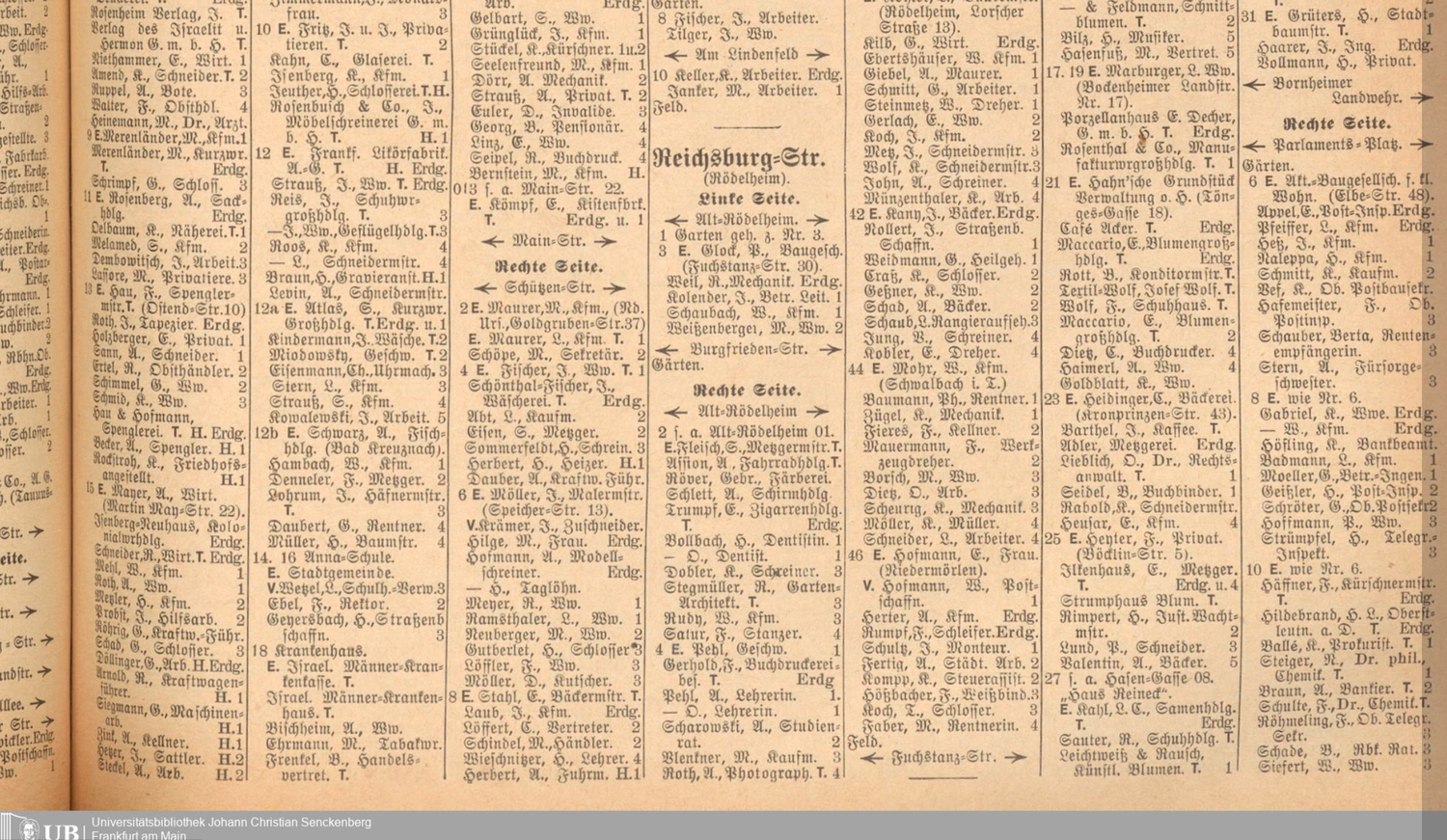 Adressbuch 1933